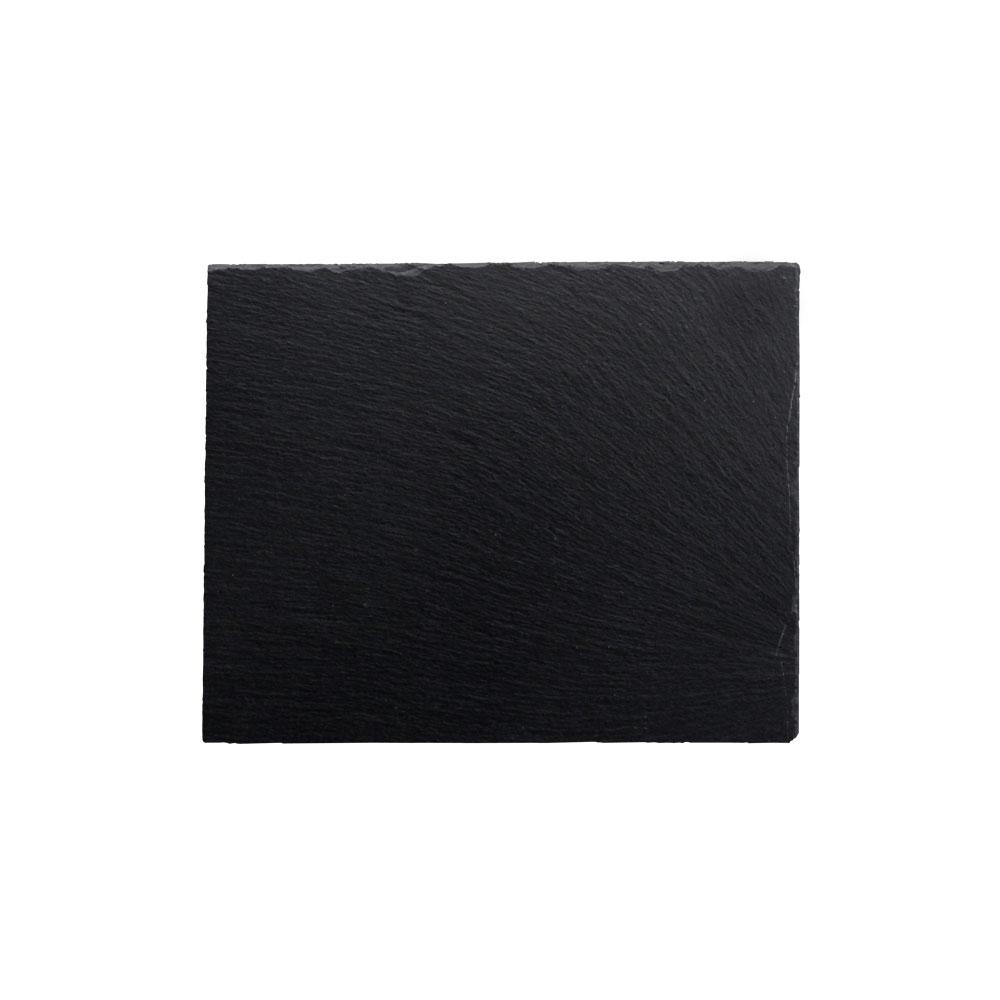 1946 Plato Pizarra Natural GN 1/2 32,5x26,5 cm con Tacos Antideslizantes para Buffet y Presentación de Comidas Frías y Calientes