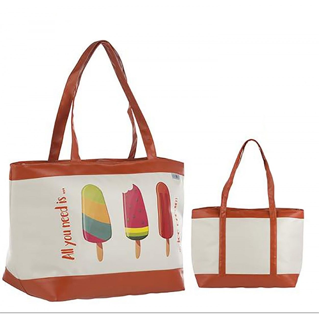 BOLSA TÉRMICA ASA Y CREMALLERA "HELADOS"