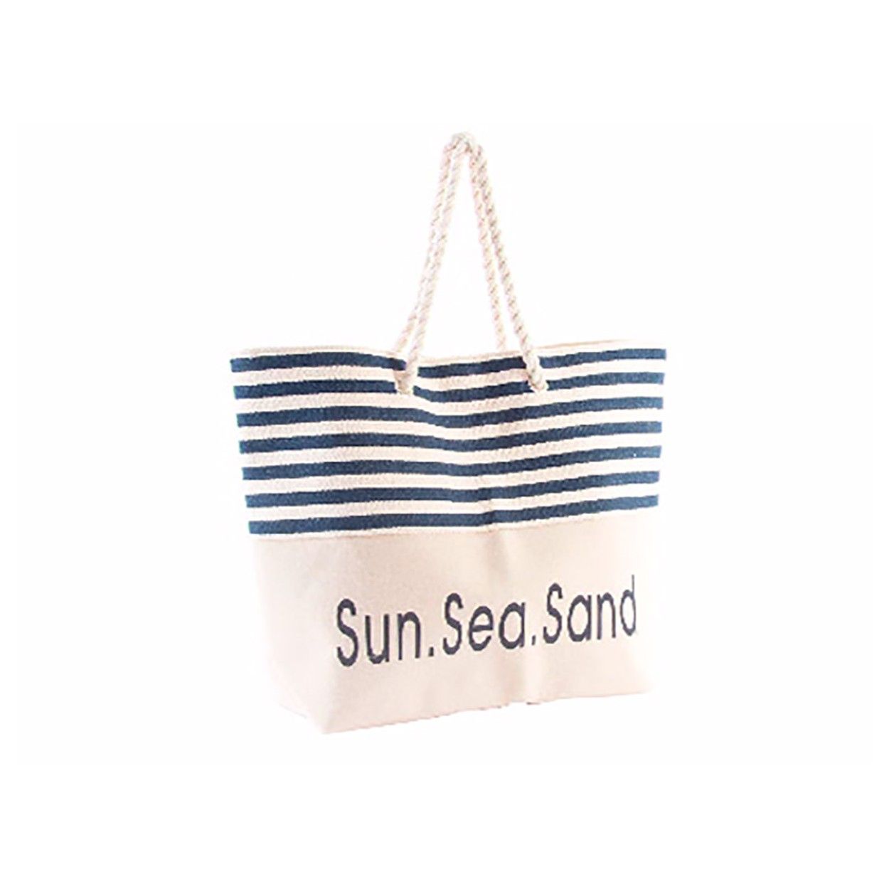 Bolso Moderno en Textil para Playa de Rayas