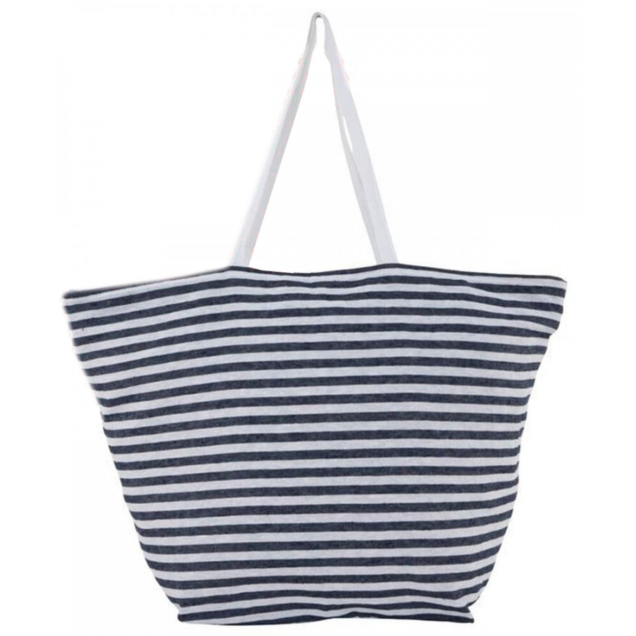 BOLSO PLAYA MUJER RAYAS 60X28X40CM ALGODÓN|POLIÉSTER