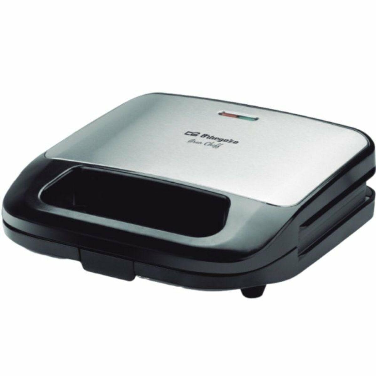 Orbegozo SW 7560 Sandwichera 750W con Placas Intercambiables para Sándwich, Grill y Gofre, Superficie Antiadherente