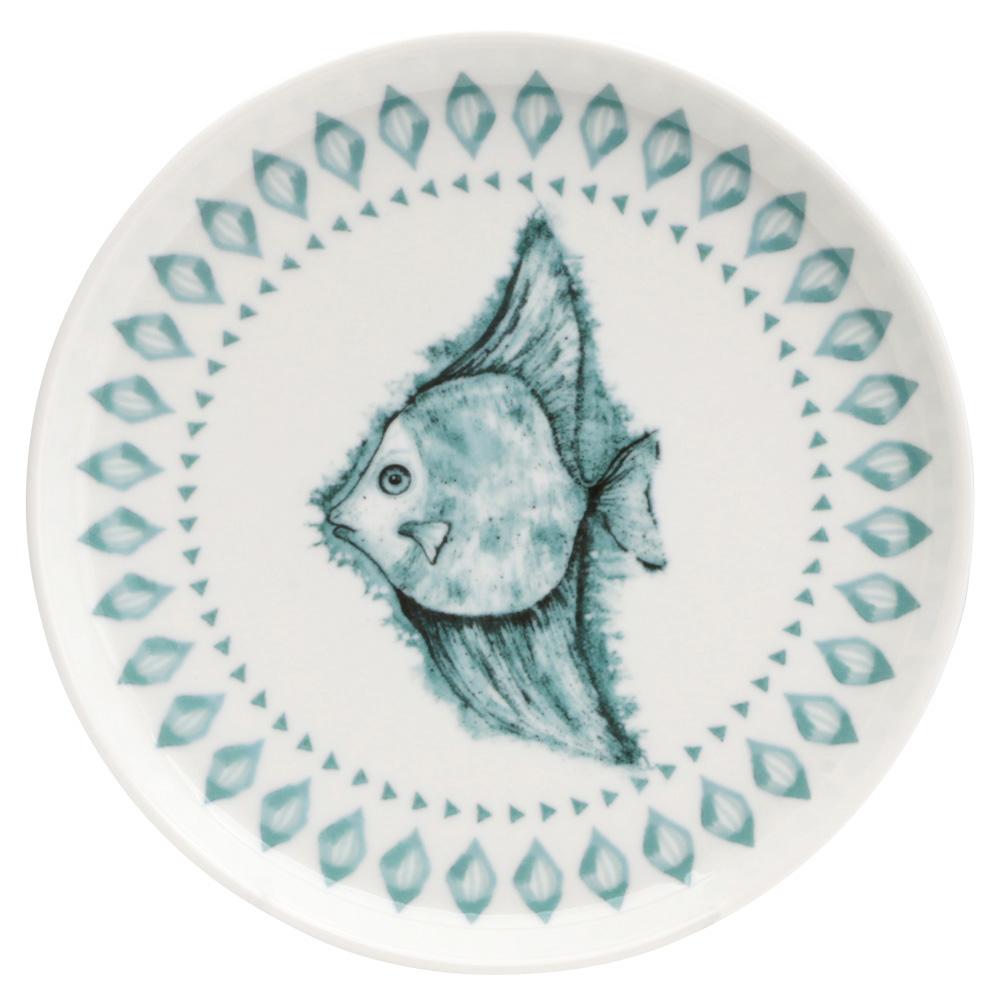 Avet Plato Postre de Stoneware, Diámetro 21 cm | Juego de 12 Platos de la Colección Tenedos | Vajilla para Postres