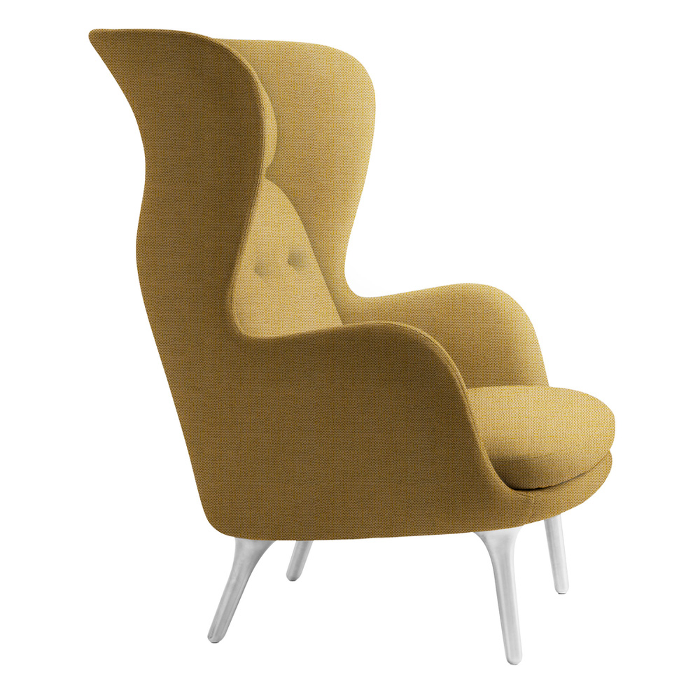 Sillón Ro patas aluminio Fritz Hansen