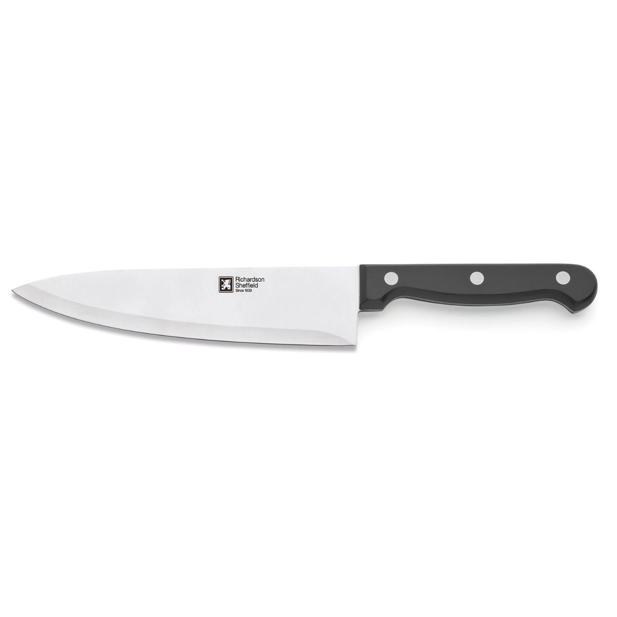 Richardson Sheffield Cuchillo de Cocina Artisan Acero Inoxidable 17,5 cm Set 6 uds. Mango Ergonómico, Hoja Espiga Completa, 15 Años Garantía