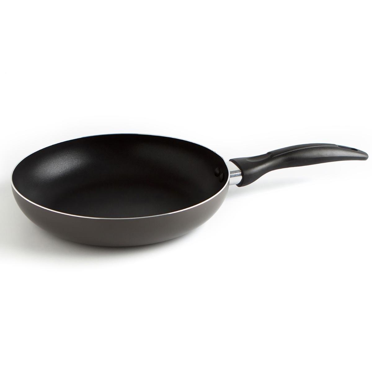 Quid Sartén de Aluminio Estampado Temis 28 cm Antiadherente 2 Capas, Mango Ergonómico Baquelita, Apta Vitro Gas Eléctrico, Pack 6