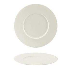 SUMMA Valet Gourmet Plato Llano 28 cm - Vitro Porcelana, Color Marfil (6 Unidades)