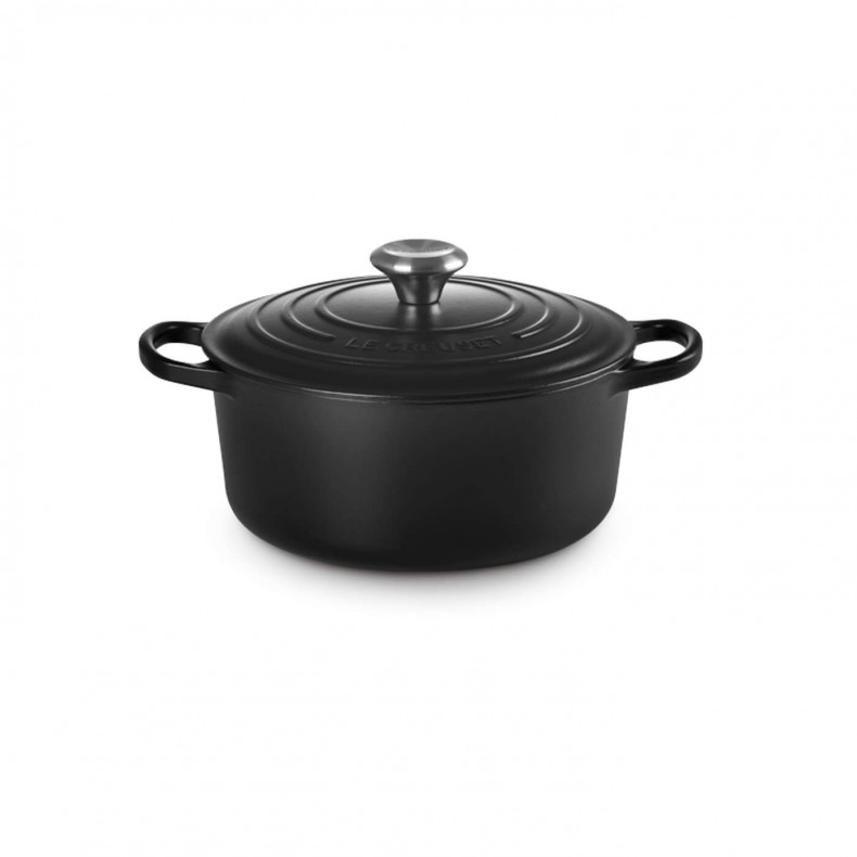 COCOTTE REDONDA 24CM NEGRO MATE 4.2L