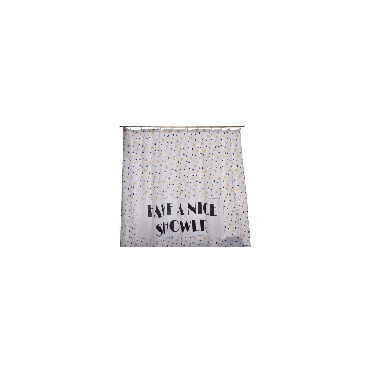 CORTINA BAÑO PEVA FRASE MOTIVADORA 180X200CM