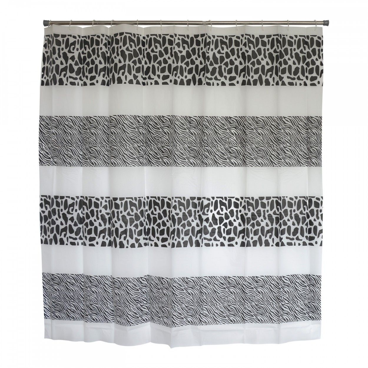 CORTINA DUCHA PEVA ANIMAL PRINT 180X180CM