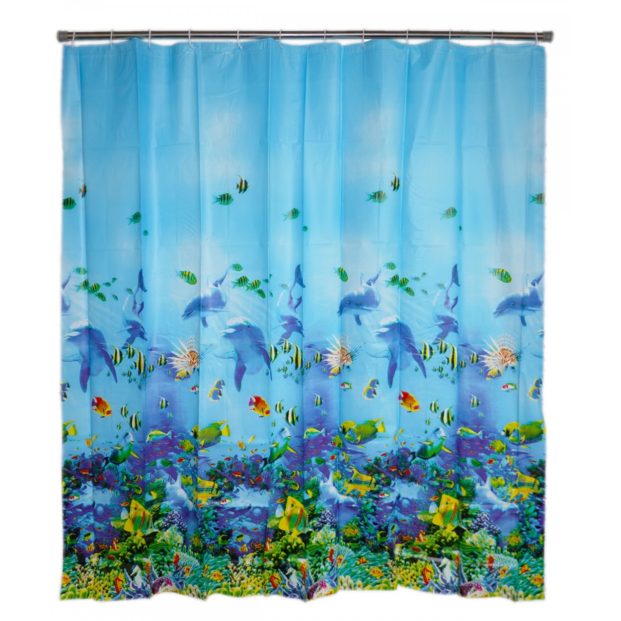 CORTINA PARA DUCHA/BAÑERA PEVA 180X180CM MARINOS