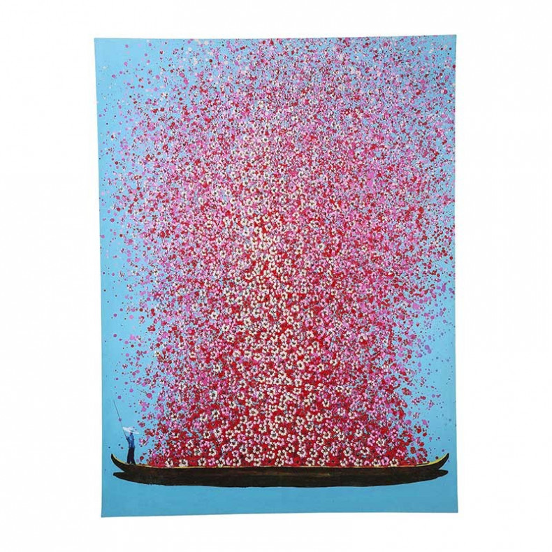 CUADRO FLOWER BOAT 160X120CM