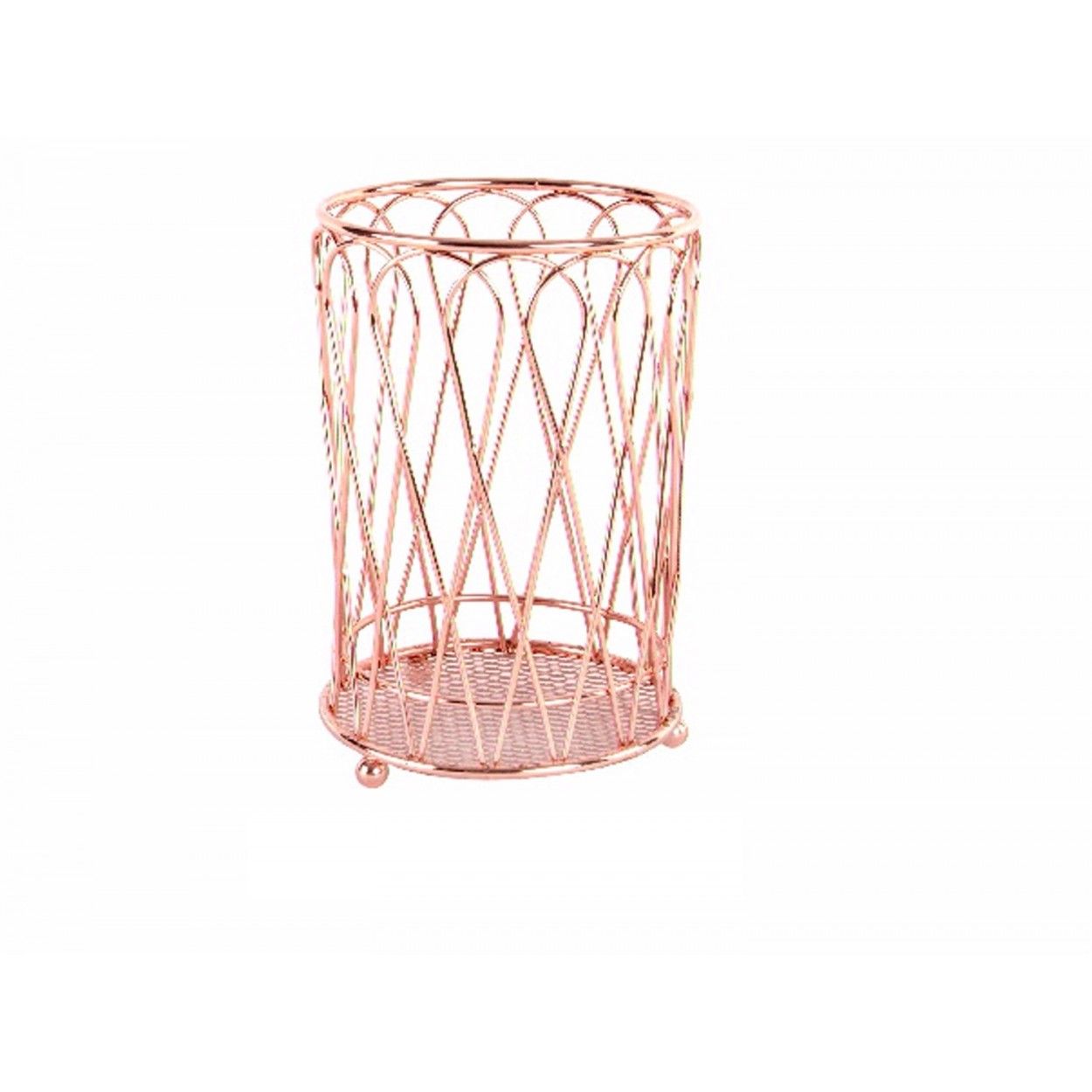 Cubertero de metal cromado - Color cobre