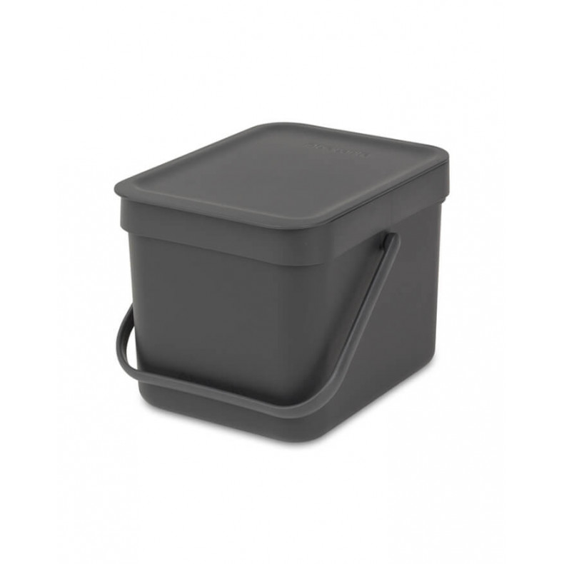CUBO BASURA SORT&GO 6L GRIS
