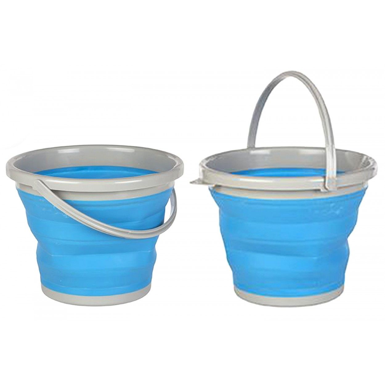 Cubo plegable para limpieza.