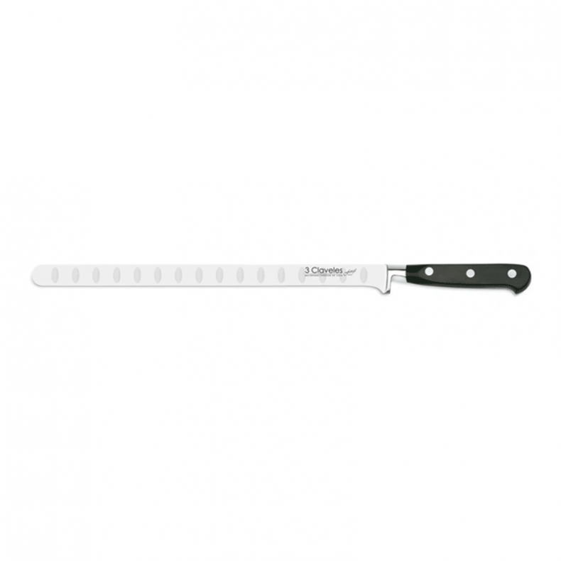 CUCHILLO JAMONERO- SALMON ALVEOLADO FORJADO FORGE 30CM