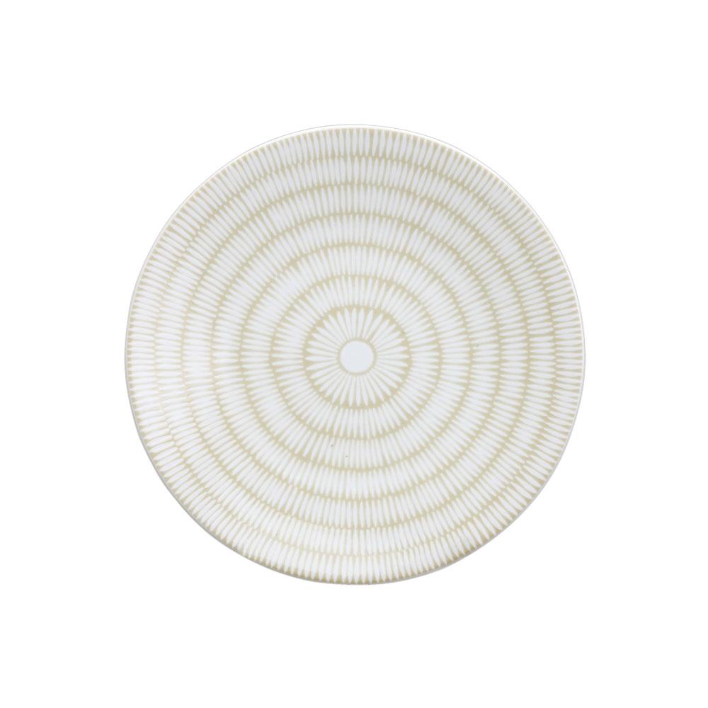 Avet Plato Postre Stoneware 20,5 cm Colección Long Rice Beige (6 Unidades)