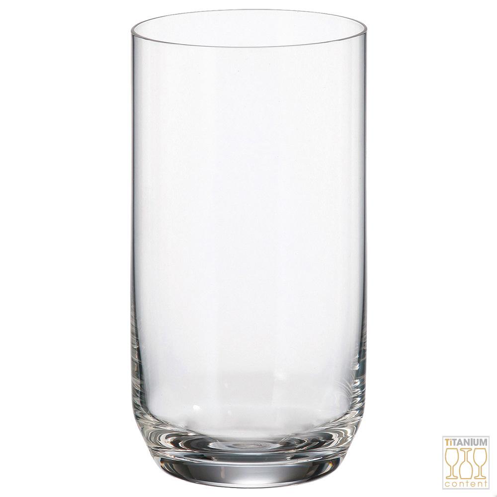 Crystalite Bohemia Vaso Alto 400 ml Ines-Ara, Titanium Crystal Glass, duradero, resistente a lavavajillas, sin plomo (6 Unidades)