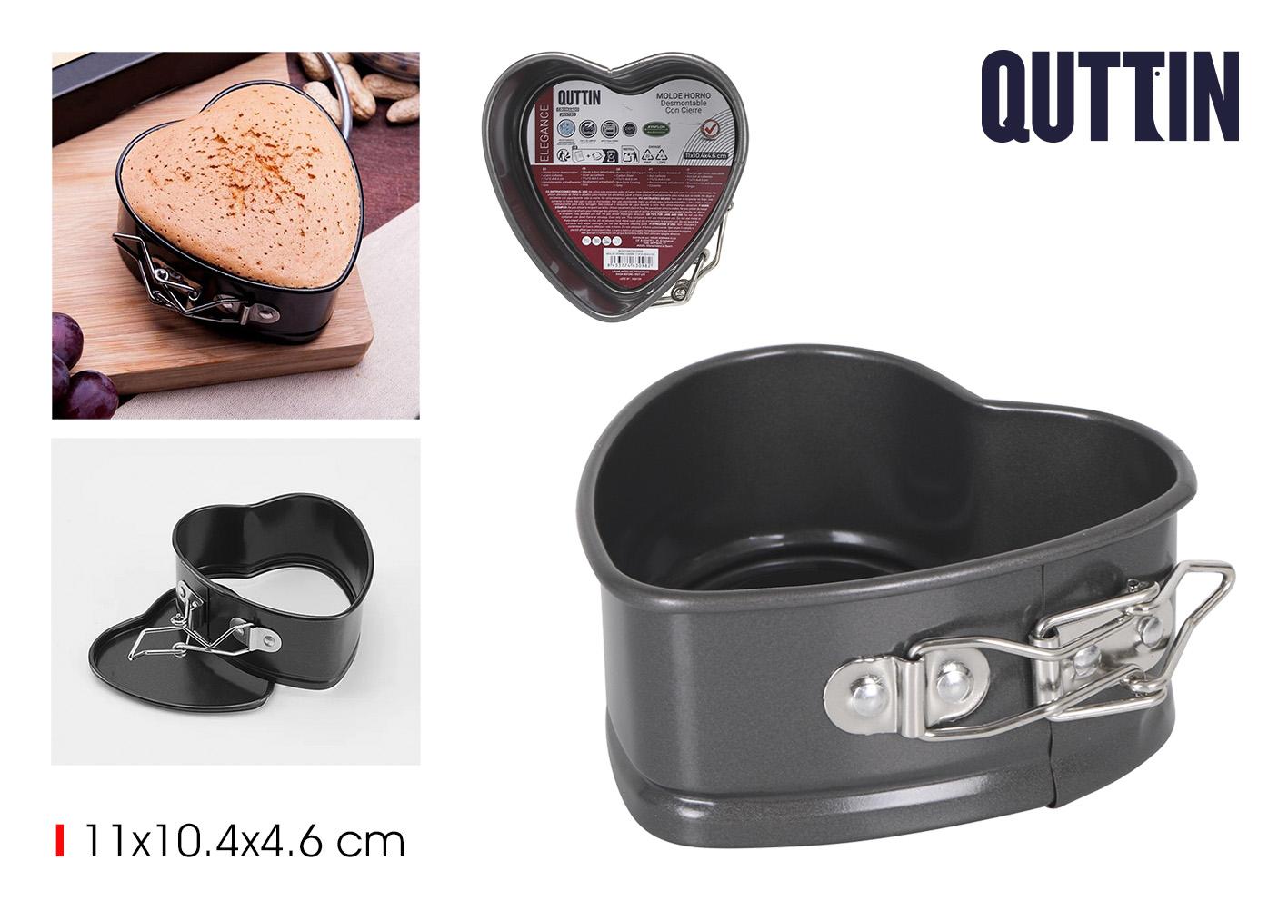 Quttin Molde para Horno con Cierre, 11 x 10.4 x 4.6 cm (12 Unidades)