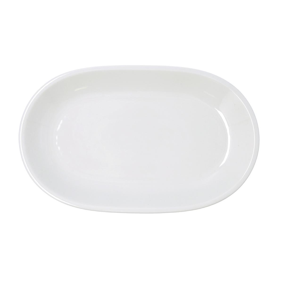 Bidasoa Fuente Oval Porcelana Harmony Hydrozero 32x20 cm - Extra Resistente, Apilable, Apto Lavavajillas y Microondas