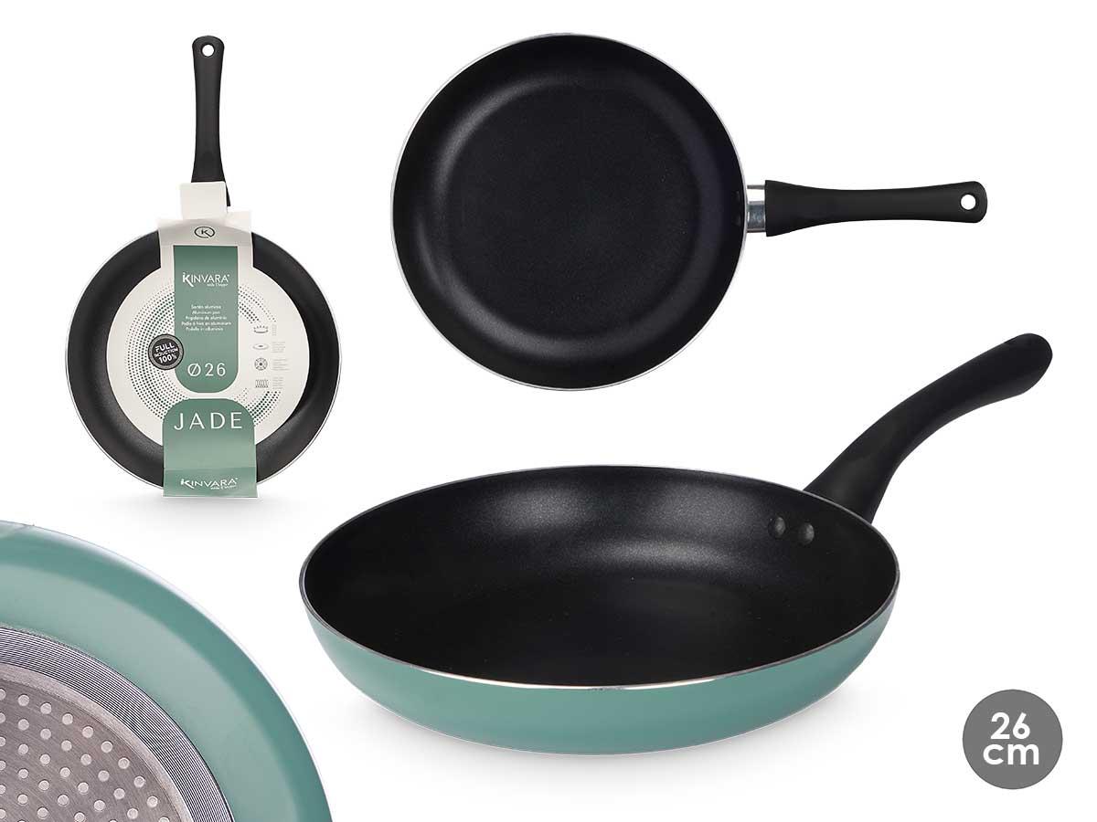 Kinvara Sartén Inducción Antiadherente Aluminio Prensado 26 cm (6 Unidades)