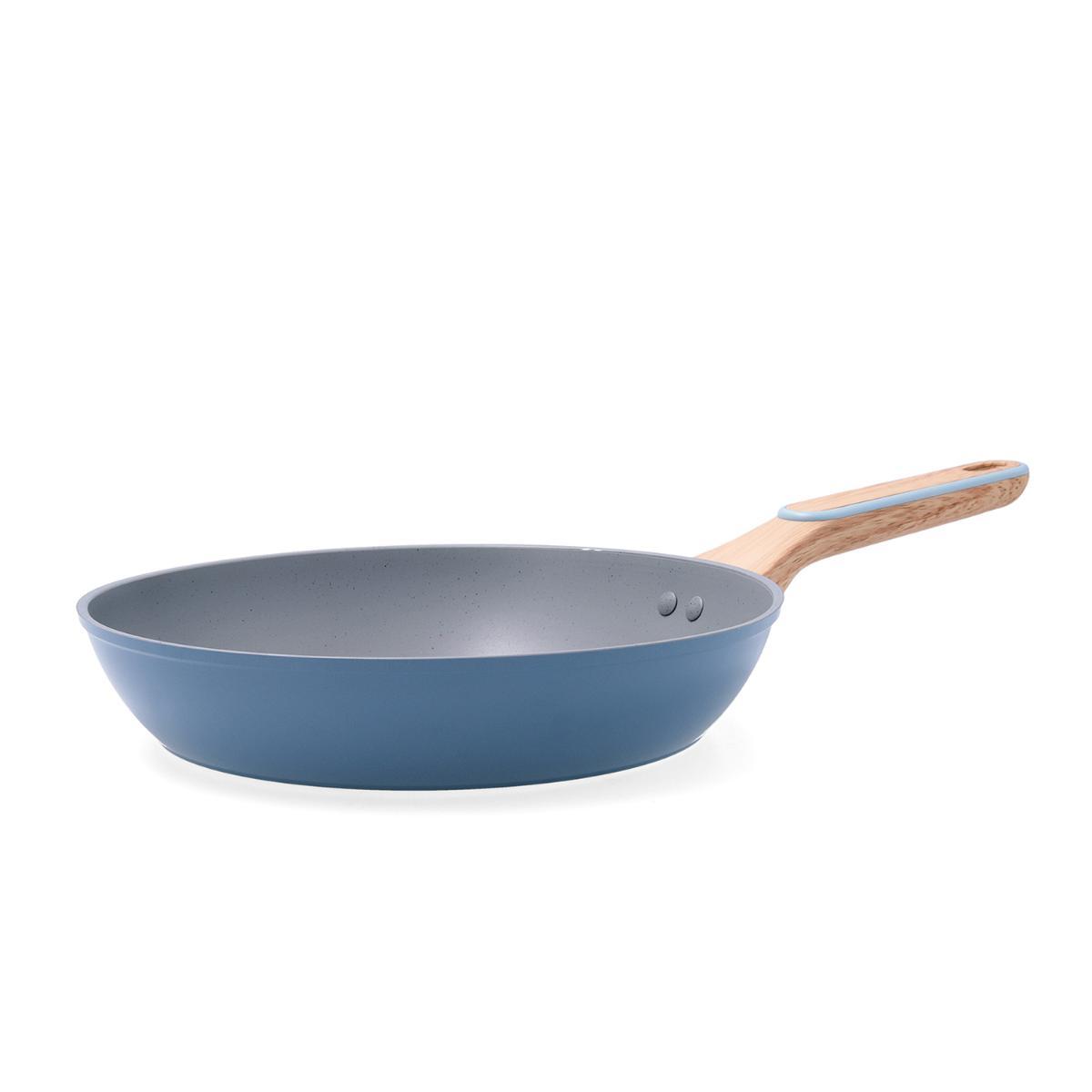 Pyrex Sartén Sand Aluminio Forjado 26 cm Azul Antiadherente Tricapa Apta Inducción y Gas Libre PFOA Robusta para Uso Diario