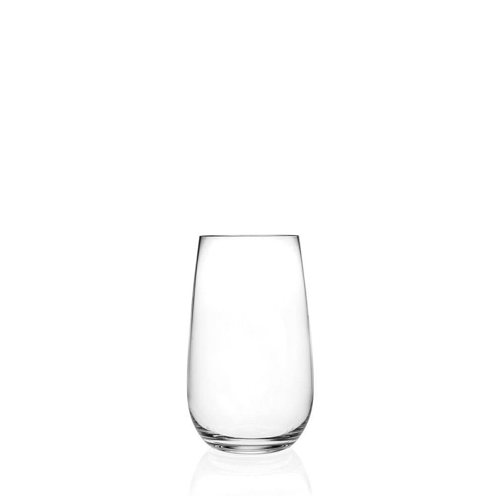Rcr Cristalleria IT Vaso Alto Invino 480 ml, Set 12 Unidades, Altura 132 mm, Cristal Reciclable, Apto Lavavajillas y Alta Resistencia