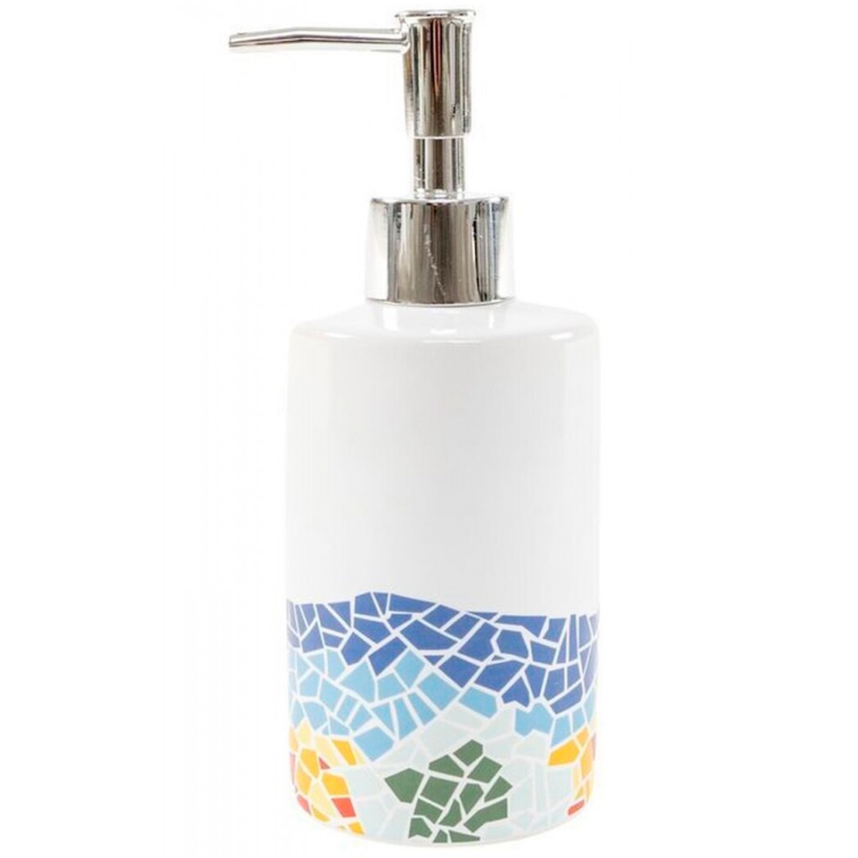 DISPENSADOR DE JABÓN CERÁMICA TRENCADIS 7X7X17,5CM