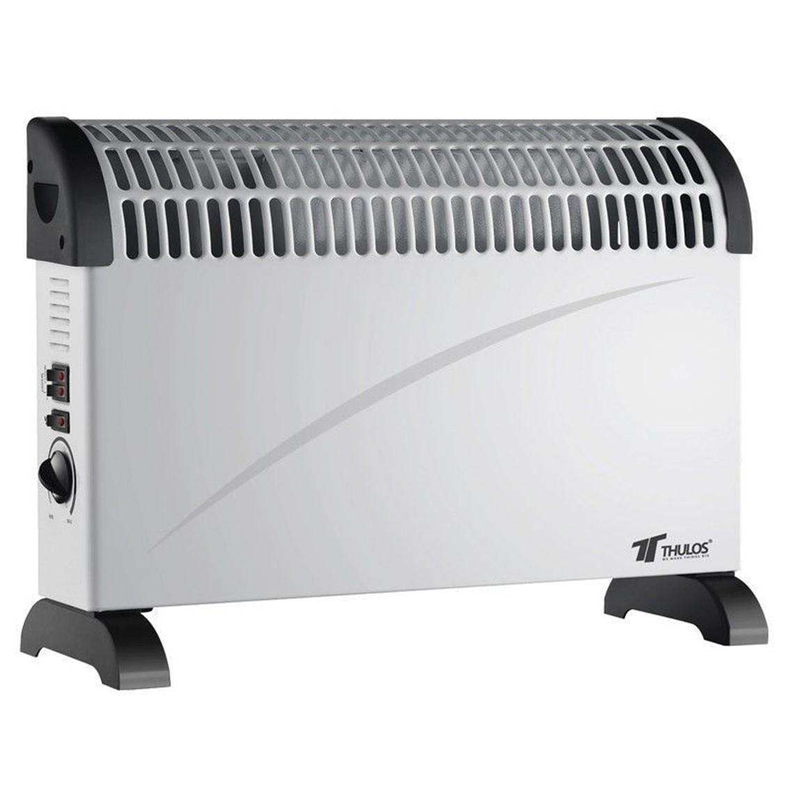 Thulos Convector Turbo CH2001 2000W, 3 Ajustes de Temperatura, Termostato Regulable, Protección Contra Sobrecargas