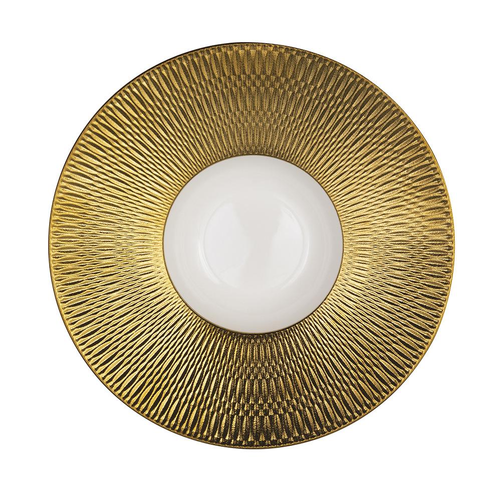 Le coq Plato de Pasta de Porcelana Déras 24 cm - Juego de 3 Unidades