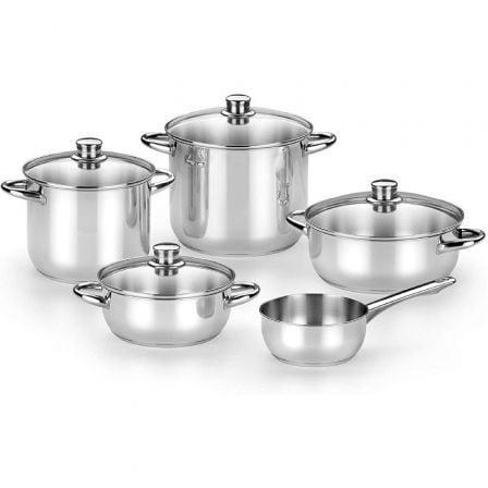 Batería de Cocina Monix M450001 Acero 5 Piezas