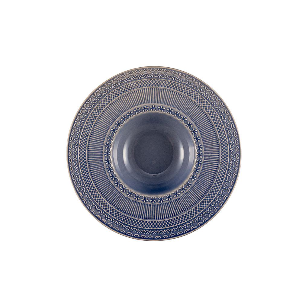 Le coq Plato de Pasta de Gres Skalistos 23 cm Set de 6 Unidades, Apto Lavavajillas y Microondas, Resistente a Arañazos