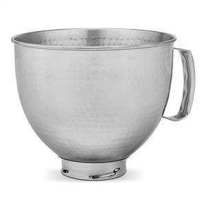 Kitchenaid 5KSM5SSBHM Bol de Acero Inoxidable Hammered, 4.83 Litros