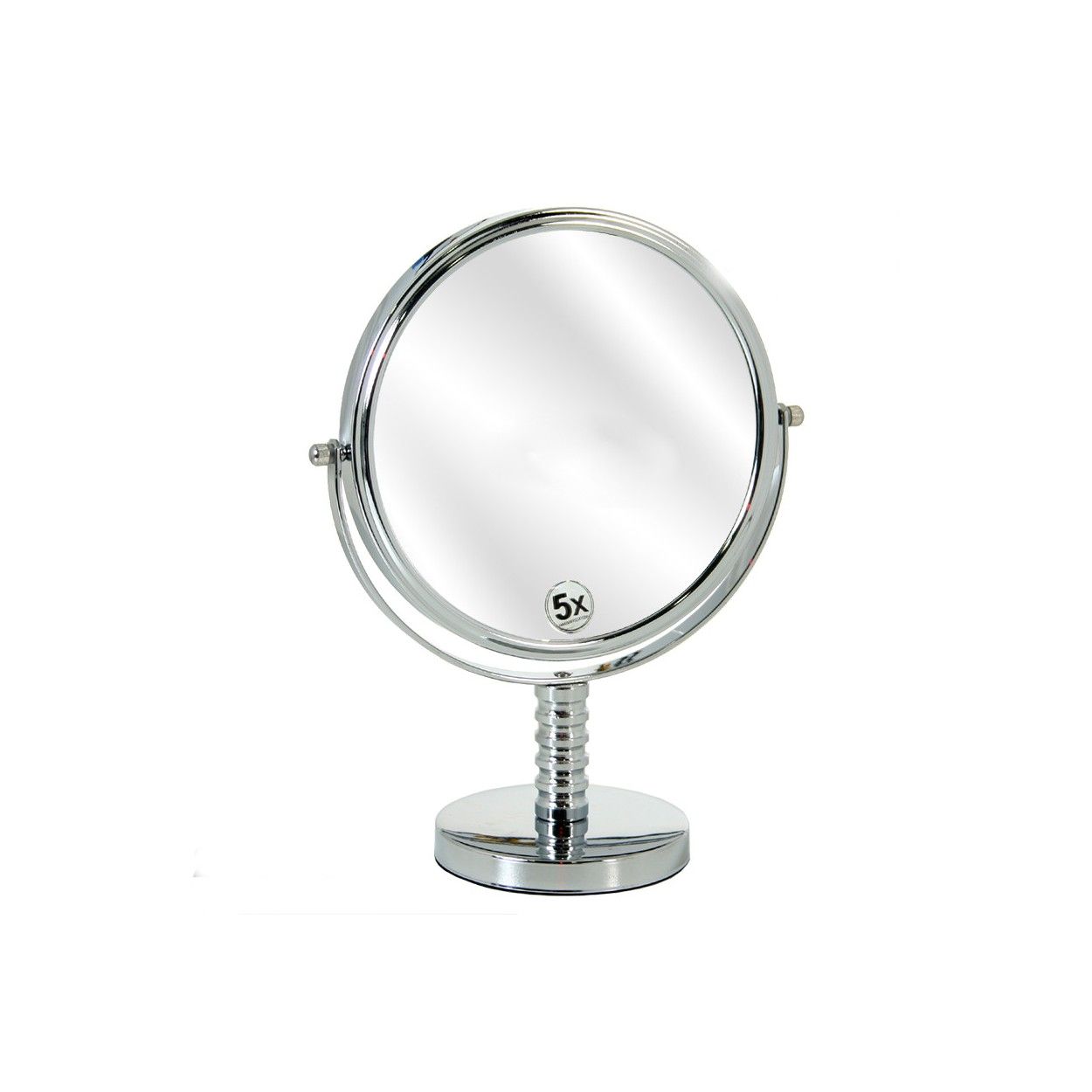 Espejo de Doble Cara, de Metal Cromado, para Baño. Diseño Clásico, con estilo Basic - Hogar y Más