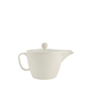 SUMMA Modern Tetera H 8 cm 40 cl, Vitro Porcelana, Color Marfil, Colección Modern