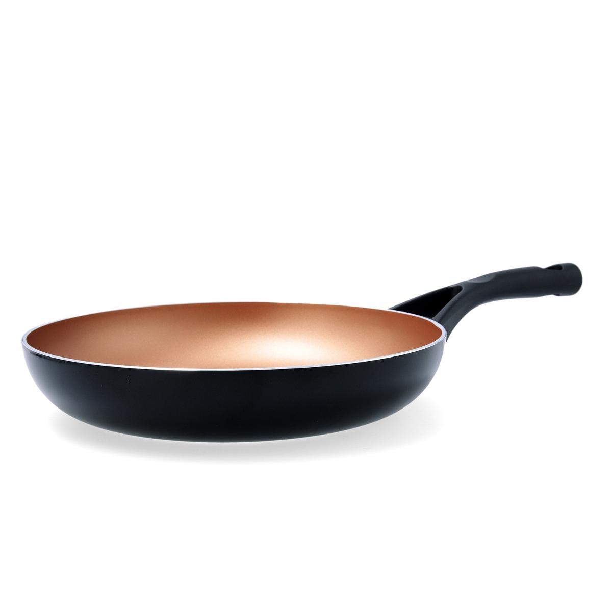 Pyrex Sartén Action Aluminio Prensado Antiadherente 28 cm Cobre. Compatible con todas las cocinas (Inducción, Gas, Vitro). Libre PFOA