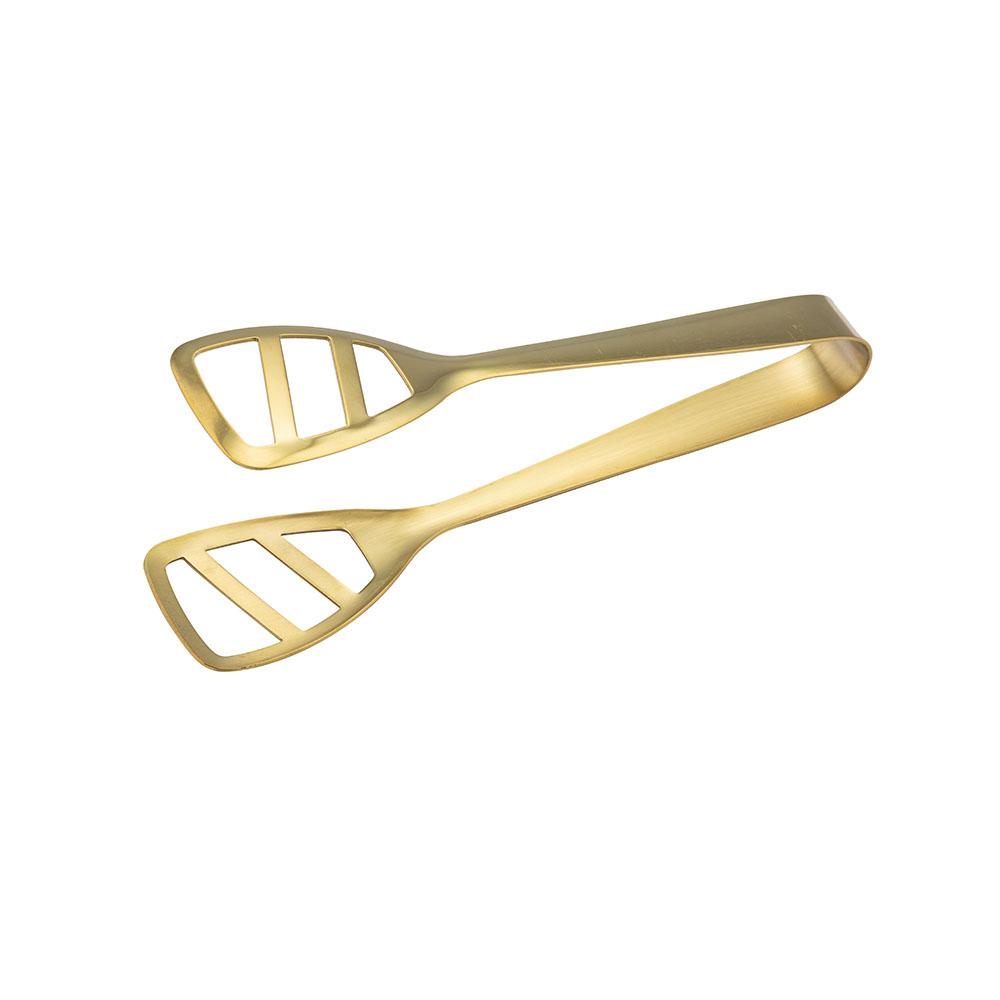 Abert Pinzas para Servir Ensalada Doradas en Acero Inoxidable - Colección Serving