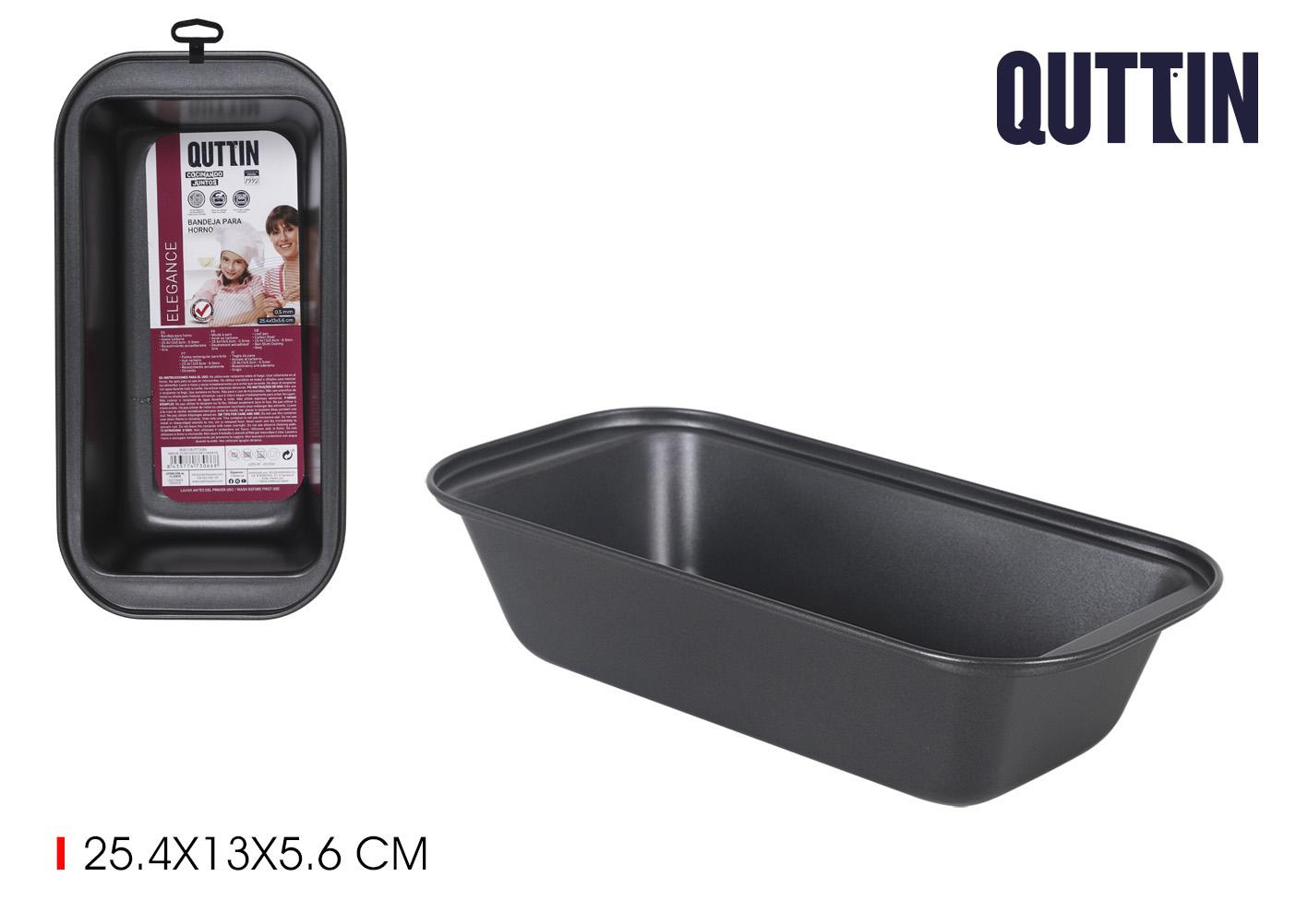 Quttin Molde para horno de 25.4 x 13 x 5.6 cm, con 0.5 mm de grosor, ideal para repostería (24 Unidades)