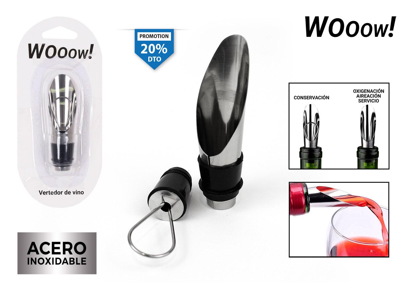 Wooow Vertedor de Vino de Metal Privilege (36 Unidades)