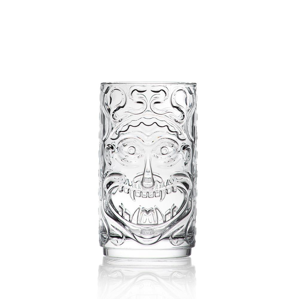 Rcr Cristalleria IT Vaso Tiki 450 ml Set de 4 Unidades Cristal Apilable Lavavajillas Reciclable para Cócteles y Zumo