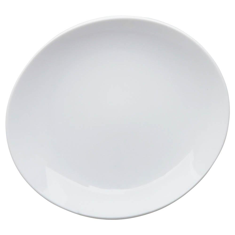 Avet Plato Ovalado para Servir Steak de Porcelana Colección Speciality de 29,5x26,5 cm - Set de 6 Platos de Vajilla
