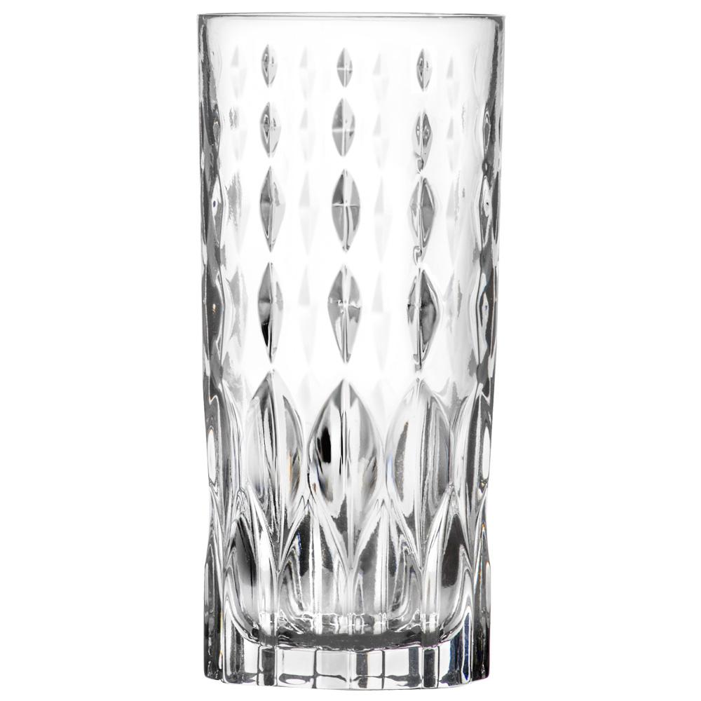 Rcr Cristalleria IT Vaso Alto 350 ml LUXION Eco-Crystal Colección Marilyn Juego de 6 Unidades - Altura 150 mm, Diámetro 70 mm