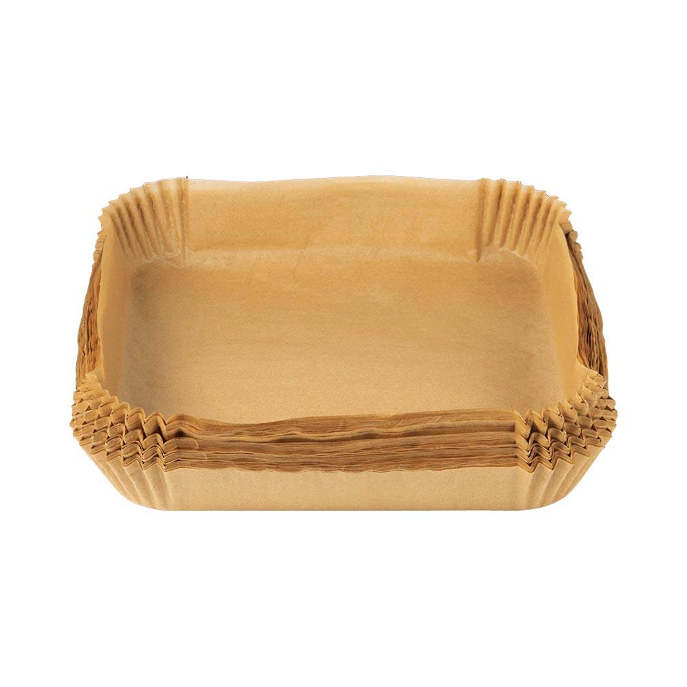 Masterpro Bandeja de papel para freidora de aire 20x20x4,5 cm marrón 100 unid. Bgmp-7605