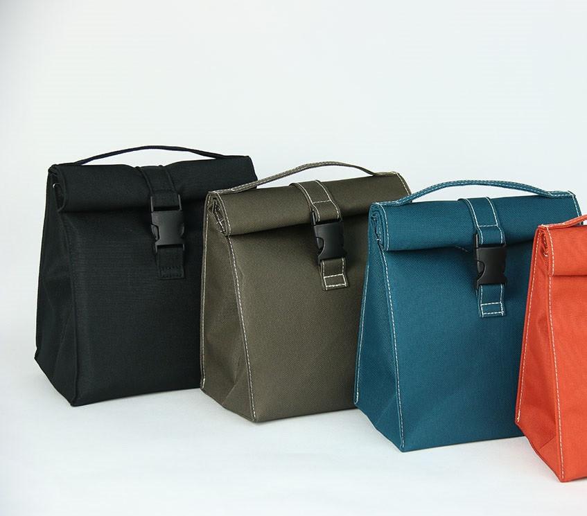 DKD Home Decor Bolsa Térmica Básicos de Poliéster, Dimensiones 13x19x23 cm, Colores Surtidos (Pack de 12 Unidades)