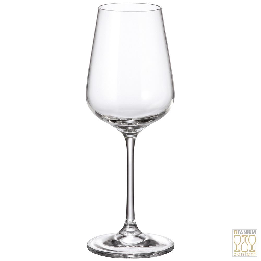Crystalite Bohemia Copas Strix de Cristal de Titanio 250ml, 205mm Altura, Sin Plomo, Apta Lavavajillas (Set de 6)