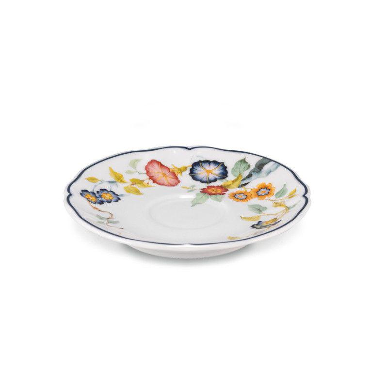 Le coq COQFLORENTI-154020 Plato de Té de Porcelana Colección Florentius 15 cm diámetro Set de 6 Unidades