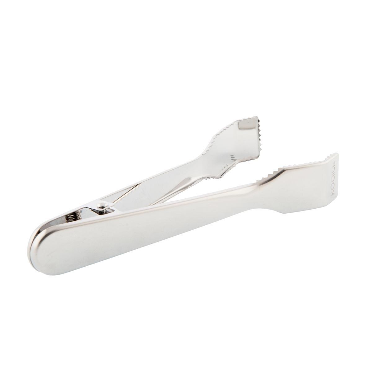 Koala Pinza de Hielo Nature - Acero Inoxidable Mate 17 cm, Higiénica, Duradera y Fácil Limpieza