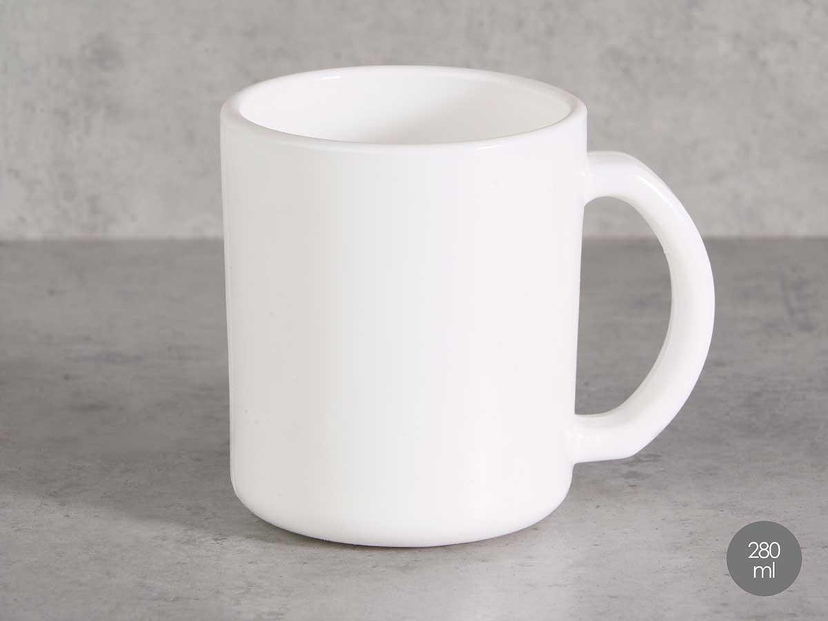 Vivalto Jarra Mug Opal Blanco 280 ml 11x9.5x8 cm (48 Unidades)