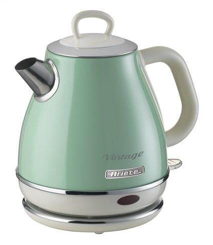 Ariete 2868/04 Hervidor Vintage Verde 1 Litro con Filtro de Metal y Auto Apagado