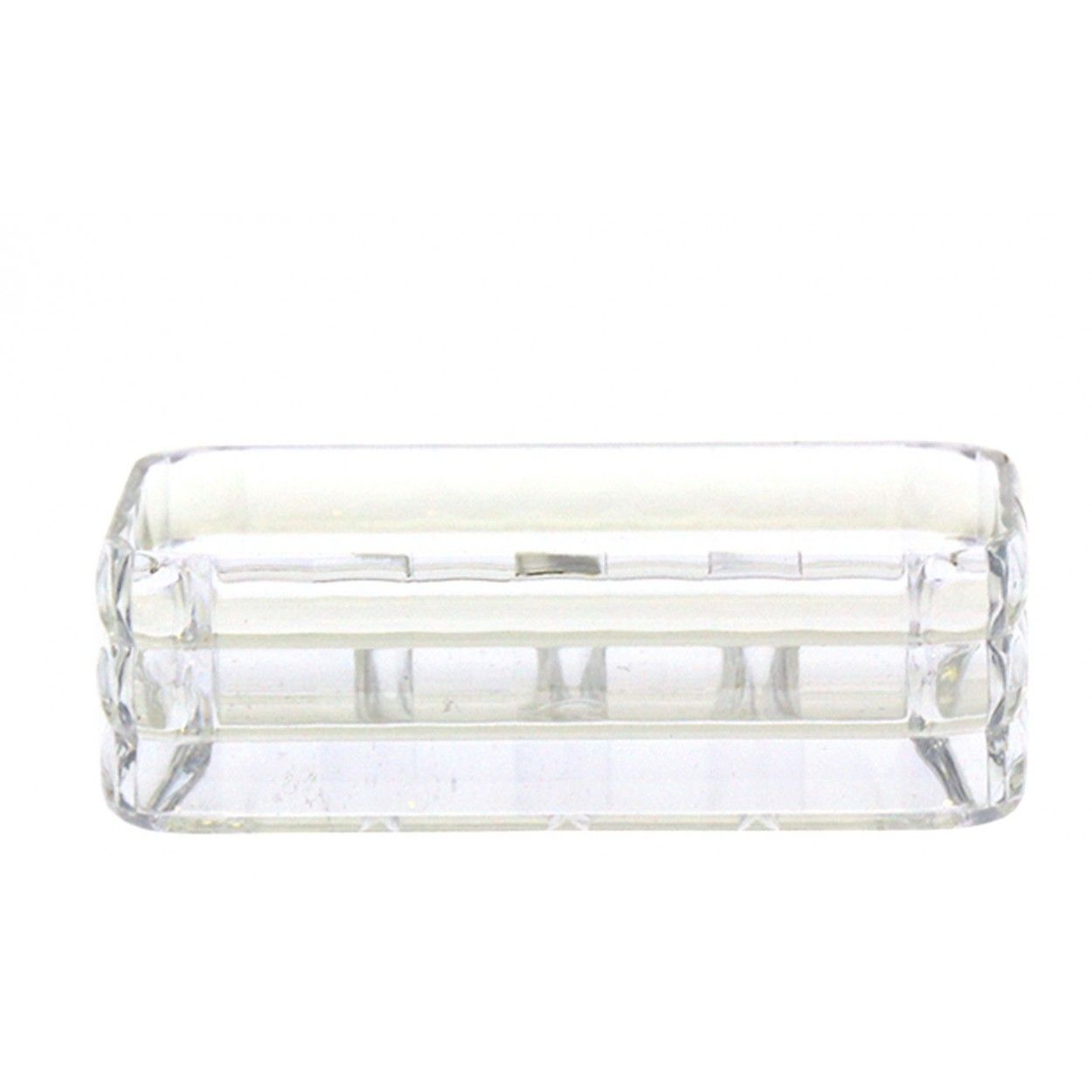 Jabonera de Cristal Acrílico, para el Baño. Diseño Geométrico, con estilo Moderno - Hogar y Más