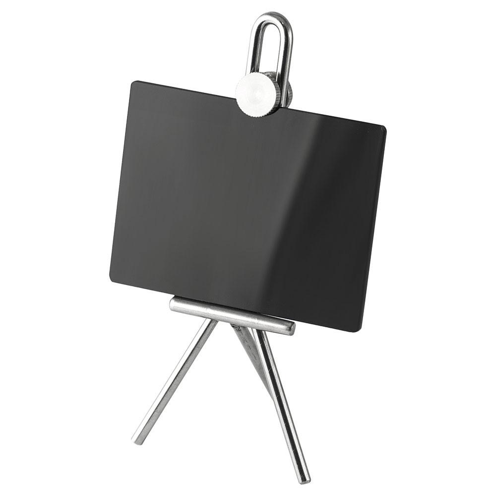 Abert ABEV011219001 Soporte de Etiqueta tipo Caballete para Buffet, Acero inoxidable 18/10, Colección Art & Table